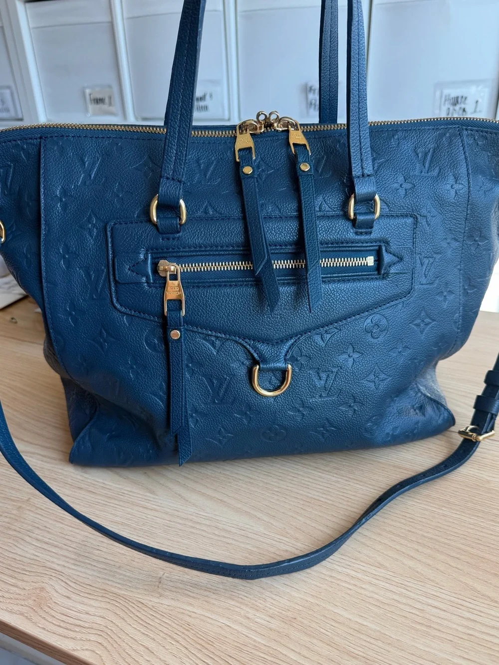 Louis Vuitton Monogram Empreinte Lumineuse PM Tote Bag/Dust Bag & COA